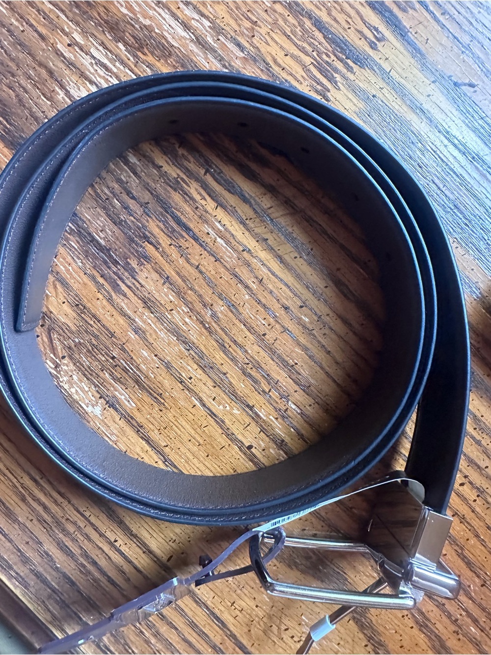 NWT Coach Harness Buckle Cut To Size Reversible Leather Belt OS F64824 1”